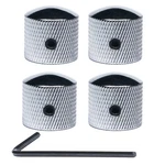 Harpfeas 4 Pcs Metal Volume Tone Dome Guitar Speed Control Knobs Chrome New. Price: $9.78.