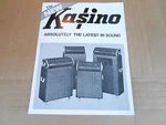 Vintage Ad Sheet #2135 - Kustom Kasino Guitar Amplifiers Used. Price: $15.00.