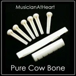 Musicianatheart Bone Nut, Saddle & Pin Set Made For Ibanez Acoustic Guitar New. Price: $33.99.
