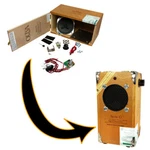 Diy 2.5 Watt Cigar Box Guitar Amplifier Kit With All-wood & Pre-wired Leads Used. Price: $62.99.