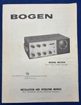 Original Bogen M330A Amplifier Operating Manual With Schematic Unspecified. Price: $14.95.