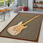 Fender Guitar Rug, Retro Music Room Decor, Studio L384 New. Price: $185.00.