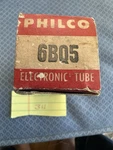 Lot 311 6BQ5 Philco Nos Amplifier Radio Tube New. Price: $15.00.