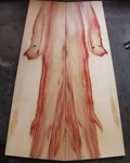 Curly Red Flame Box Elder Maple Drop Top .32" Thk Bass Guitar Tonewood 2593. Price: $69.99.