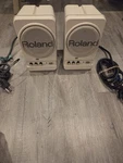Roland MA-12C Stereo Micro Monitor Speakers Commercial Sound Equipment Pair Set Used. Price: $300.00.