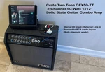 Crate Two Tone GFX50-TT 2-CHANNEL 50-WATT 1X12" Solid State Guitar Combo Amp Used. Price: $125.00.