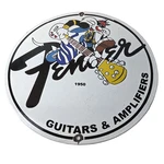 Vintage Fender Sign - Guitars Amplifiers Music Porcelain Gas Station Used. Price: $115.47.
