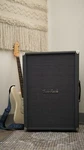 Two Rock 2X12 Speaker Cabinet 2021 Slate Grey With Silver Thread Cloth Open. Price: $1650.00.