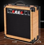 Lyxpro Electric Guitar 20 Watt Amplifier W/built-in Speaker, Natural Open. Price: $39.95.