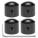 Qwork Guitar Speed Control Knobs, Set Of 4 Metal Volume 0.7 Inches, Black New. Price: $10.94.