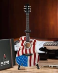 Toby Keith - Axe Heaven Signature Usa Flag Acoustic Mini Guitar Repli Used. Price: $39.99.