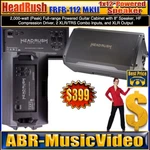 Headrush FRFR-112 Mkii 2,500-WATT X 12-INCH Powered Guitar Cabine/ Year Warr New. Price: $399.00.