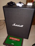 Marshall 2X12" Guitar Cabinet 100W Rms, 8 Ohms, Black Used. Price: $400.00.