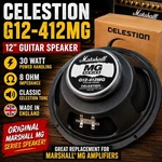 Celestion Marshall Series G12-412MG Guitar Speaker 8 Ohm Made Uk Open. Price: $49.50.