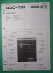 Original Roland Service Notes- DAC-15B Guitar Amplifier First Edition Very. Price: $9.60.
