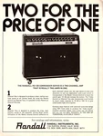 Vtg 70S Randall RG-120 Guitar Amplifier Magazine Print Ad Commander Series Pinup Used. Price: $7.99.