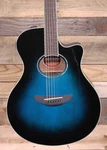 Yamaha APX600 Thinline Acoustic/electric Guitar Oriental Blue Burst New. Price: $369.99.