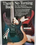 1988 Washburn Guitar Stephens Cutaway Rock Original Print Ad Retro 80'S Used. Price: $15.00.