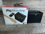 Ik Multimedia Irig Micro 15-WATT Battery-powered Or 9V Guitar Amplifier Used. Price: $85.00.