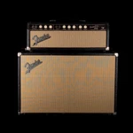 Vintage 1962 Fender Tremolux Guitar Amp Head And 2X10 Cabinet Black Used. Price: $2299.99.