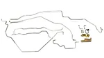 Complete Stainless Steel Prebent Brake Line Kit For Power Disc. Valve Included New. Price: $249.00.