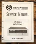 Kenwood KT-6500 KT-6550 Tuner Service Manual *original* Good. Price: $29.97.