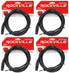 Rockville RCXFB10B Black 10' Female Rean Xlr To 1/4'' Trs Balanced Cables Ofc New. Price: $34.95.