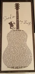 Sand In My Boots Framed Wood Lyrics W/guitar Graphic Morgan Wallen Approx 21X10. Price: $22.99.