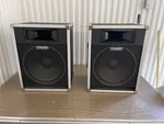 Vintage Traynor CS-105H 15" Two-way Speakers 100 Watts Matched Pair Nice Used. Price: $275.00.