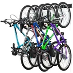 Raxgo Garage Bike Rack Wall Mount Bicycle Storage Hanger With 6 Adjustable Hooks New. Price: $59.99.
