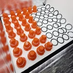 Qty 30 Fire Sprinkler Covers With Magnet Orange Head Paint B New. Price: $40.94.