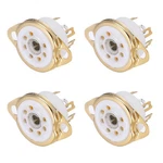 Meccanixity 4 Pcs 7PIN Tube Ceramic Socket,vacuum 22.5MM, White New. Price: $17.99.