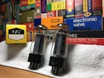 2X Matched Weldplate 6CA7 EL34 Nec Nippon (we Japan) Vintage Nos Power Tubes Open. Price: $575.00.