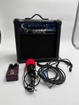 Crate XT15R Guitar Amp + Analog Man Prince Of Tone Pedal Mic Cables - Bundle Used. Price: $240.00.