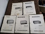 Lot Vintage 1970 Bogen Manuals MX6A-T Mixer Pre Amplifier CHS50 CHB10A MX60A Good. Price: $20.00.