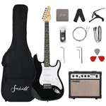 Fojill 39 Inch Electric Guitar Kit Set Beginner Starter Combo Package Black New. Price: $198.29.