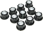 10X Guitar Mini Effect Knobs 6MM Black W/silver Cap For Boss Pedals New. Price: $14.95.