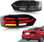 Vland Led Tail Lights For Jetta 2011-2014 Full Rear Lamps W/sequential Smoke New. Price: $206.99.