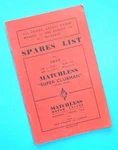 1957 Matchless Motorcycle Spares List Parts Catalog Ohv G9 & G11 Super Clubman Used. Price: $34.95.