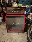 Marshall MG100HDFX Red With MG412A Combo Guitar Amplifier Used. Price: $3500.00.