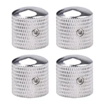 4PCS Metal Guitar Chrome Volume Tone Control Silver Dome Wit... New. Price: $17.21.