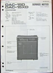 Roland DAC-15D DAC-15XD Guitar Amp Original Service Manual / Schematics Book Used. Price: $39.99.