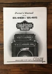 Crate BX-440H BX-4115 Amplifier User / Owner Manual *original* Unspecified. Price: $14.97.