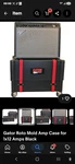 Gator Roto Molded Case For 1X12 Amps Heavy Duty Black Carry Handle Casters Pre-owned. Price: $129.00.