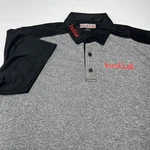 Bolle Mens Performance Polo Shirt Gray Black Short Sleeve Logo Golf Top Md 2615 New. Price: $36.00.