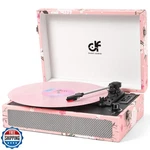 Vinyl Record Player Bluetooth With Built-in Speakers, Vintag New. Price: $104.99.