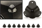 Usa Set Of 8-1.5" Speaker Cabinet/amp Corners Protector 3 Leg Black Powder Coa New. Price: $19.10.