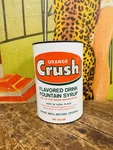 Vintage C. 1960 Orange Crush One Gallon Syrup Can Sign Coca Cola Coke 7UP Pepsi Used. Price: $199.99.