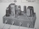 Stromberg-carlson AR-37 Amplifier Photofact Unspecified. Price: $7.50.