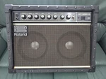 Used Roland JC-55 Minor Scratches Slight Knob Noise Good Sound Line Out Broken. Price: $575.00.